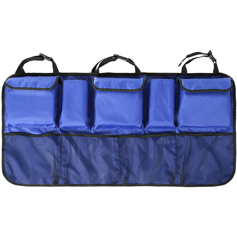 

Car Back S-eat Organizador Bolsa de almacenamiento Caja de panuelos Bolsa de soporte de viaje,Azul