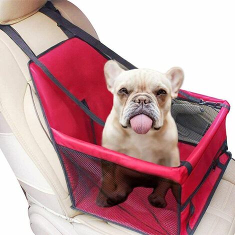 Car Booster Seat for Dogs, Pet Carrier Cover with Seat Belt - Waterproof Bag, Car Cushion Mat for Dogs and Cats