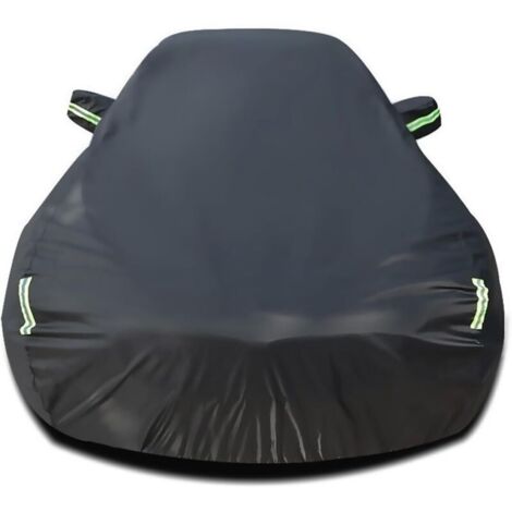 Car cover compatible with Tesla Model S Sedan 2012-2025, waterproof and lined with cotton, resistant to rain, snow and sun, for indoor and outdoor use.