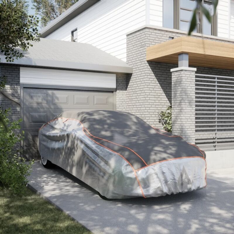 Car Cover For Sedan Hail Protection Full Xxl Grey And Silver Vidaxl