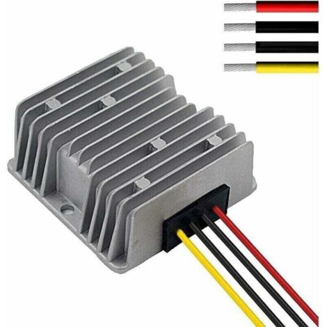 Car DC 12V 15A Stabilisateur de Tension Surge Protector Régulateur d'alimentation pour Auto Truck Vehicle Boat Solar System etc. (entrée DC10 24V, Sortie DC12V)
