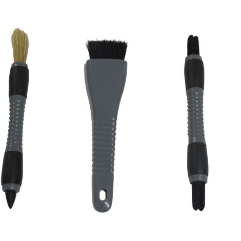 Car Detailing 3 Piece Crevice, Dash & Vent Brush Set - Clean Interior dashboard