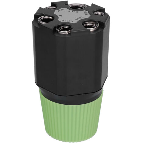 Car Dollar Coin Money Box 2Layer Paper Money Saving Pot Organizer for Vehicle Use Black Green