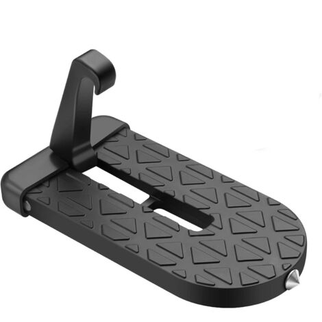 Car Door Step, U-Shaped Car Step with Safety Hammer (Maximum Load 250kg)
