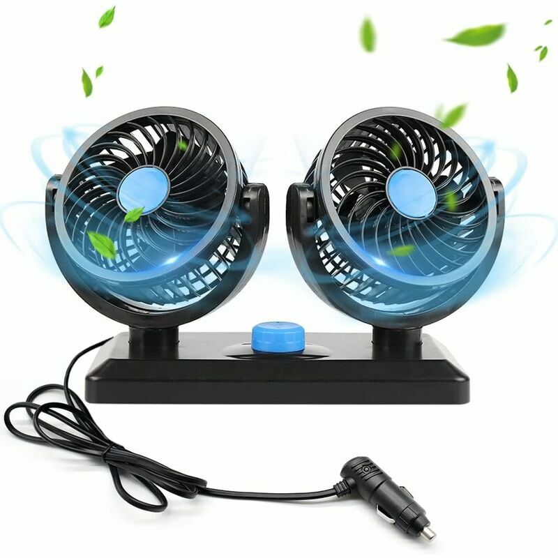 Image of Car Fan, 12v Double Heads Fan,&hellip;