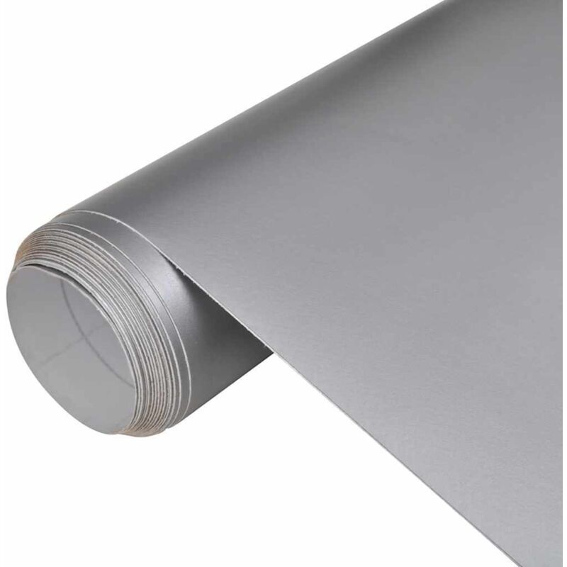 Car Film Matt Silver 100x150 cm Vidaxl