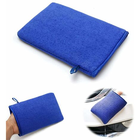 Car Fine Grade Magic Lavage De La Mitaine en Argile Gants de lavage de voiture avec des gants en microfibre absorbants de première classe Chiffon de Lavage de Voiture Peut Enlever la Poussière 2 Pièce