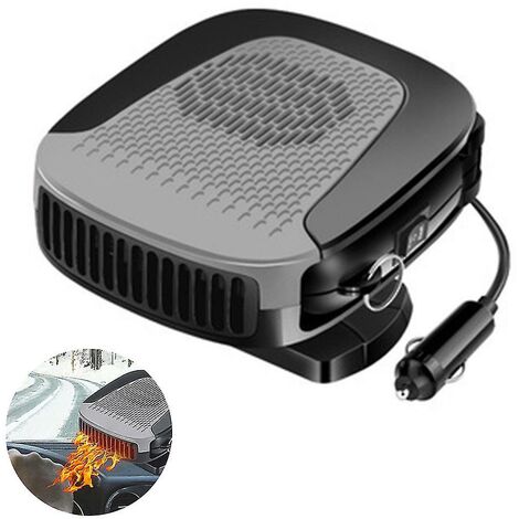 Fast Heating Defogger Jiang Hui Car Heater for Windshield 12V-24V Car Heater Fan Defroster 5.91x6.30in Portable Car Heaters 