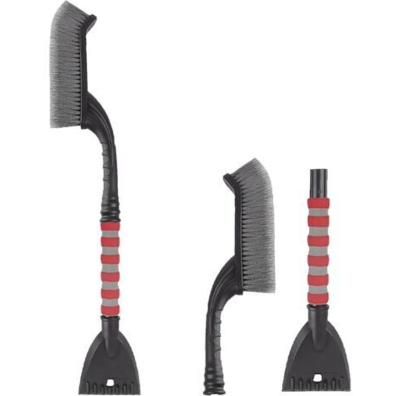 Car ice scraper, snow brush, winter windshield snow brush, snow brush, suitable for car doors, hoods and mirrors Yellow