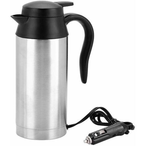 1000 ML Car Hot Kettle Car Truck Water Heater Auto Shut-Off 12/24 V Travel Electric  Kettle Large Capacity Stainless Steel Kettle