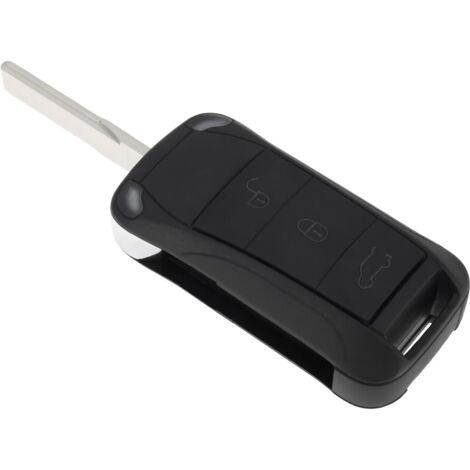 Car Key Shell with 3 Keys Compatible with Cayenne 955 9PA 2002-2010