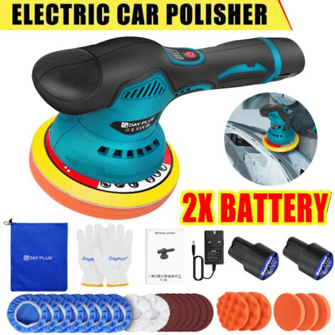 Car Buffers and Polishers Kit with 2pcs 12V Lithium Rechargeable Battery  Brushless Polisher with Variable Speed, 2.0Ah Portable - AliExpress