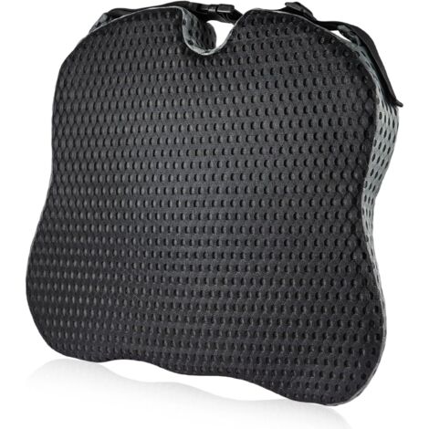 Car Seat Cushion Memory Foam Car Wedge Seat Cushion Portable Desk Chair Cushion Pad for office chair cushion Car Seat Cushion Chair Pad Long Sitting Gaming Black