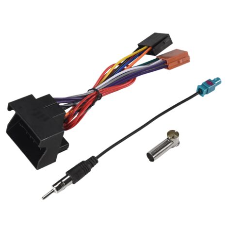 Car Stereo Audio ISO Power Wiring Harness Cable for 207 307 407 C2 C5 Radio Antenna Wire Adapter