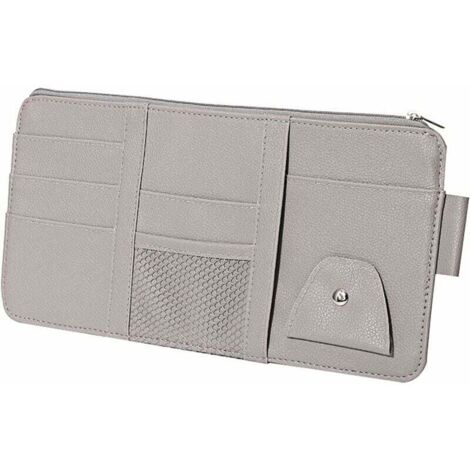 Car Sun Visor Organizer, Car Sun Visor Storage Bag, Multifunctional Bag, Car Organizer for Pens, Cards, Bills, Glasses (1 Piece)