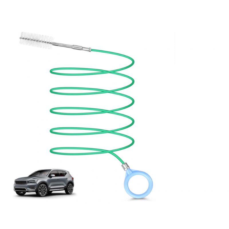 Car Sunroof Cleaning Brush, 300cm Long Sunroof Drain Brush Flexible Drain Brush Pipe Cleaning Tool