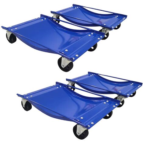 Car Tyre Skate Wheel Dolly x4 (1000LB Heavy Duty Vehicle Positioning Trolley)