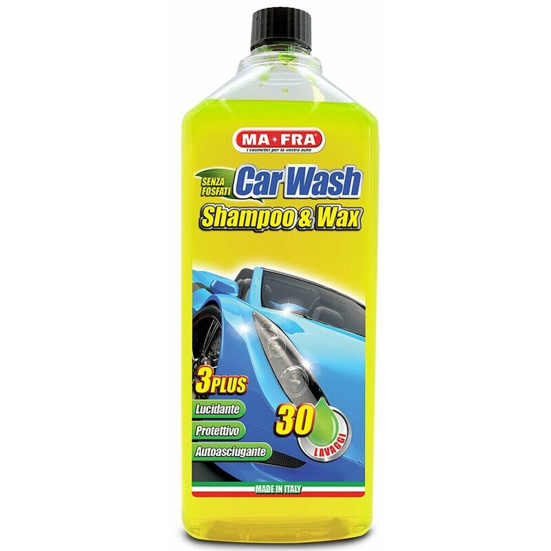 Image of MA-FRA Car Wash Shampo e Cera per Auto Moto Protegge Anti-alone Hydro Speed – 1 Lt