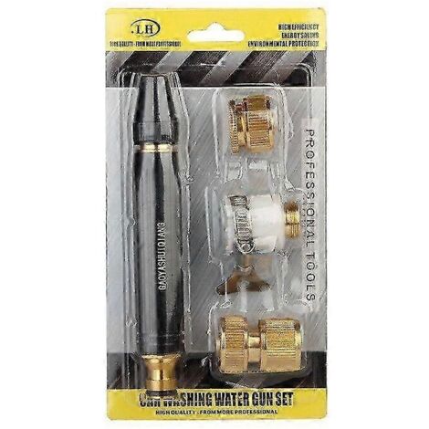 Car Washing Spray Nozzle Water Gun Adjustable High Pressure Straight Nozzle Multifunctional