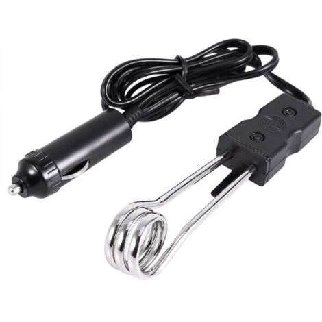 Car Water Heater, 12V Mini Portable Electric Car Immersion Water Heater, Great for Travel Camping Picnics, Outdoor Boiling Water Coffee or Tea