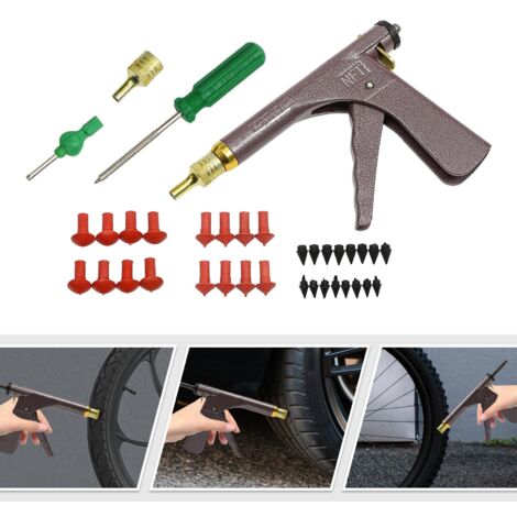 Car Wheel Vacuum Tyre Repair Tool Kit Mushroom Plug Tire Plugger Tubeless w/ Box