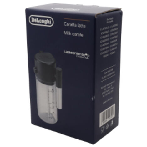 Carafe à lait DLSC028 pour cafetière expresso broyeur – Compatible DELONGHI MAGNIFICA EVO – Mousseur à lait en inox