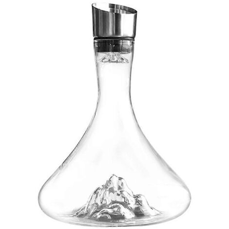 Carafe à vin avec carafe - Cristal sans plomb soufflé à la main -