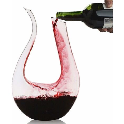 Carafe à vin en verre sans plomb de 1,5 L