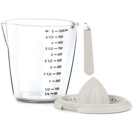 Carafe avec verre doseur et presse-purée 1L, légère