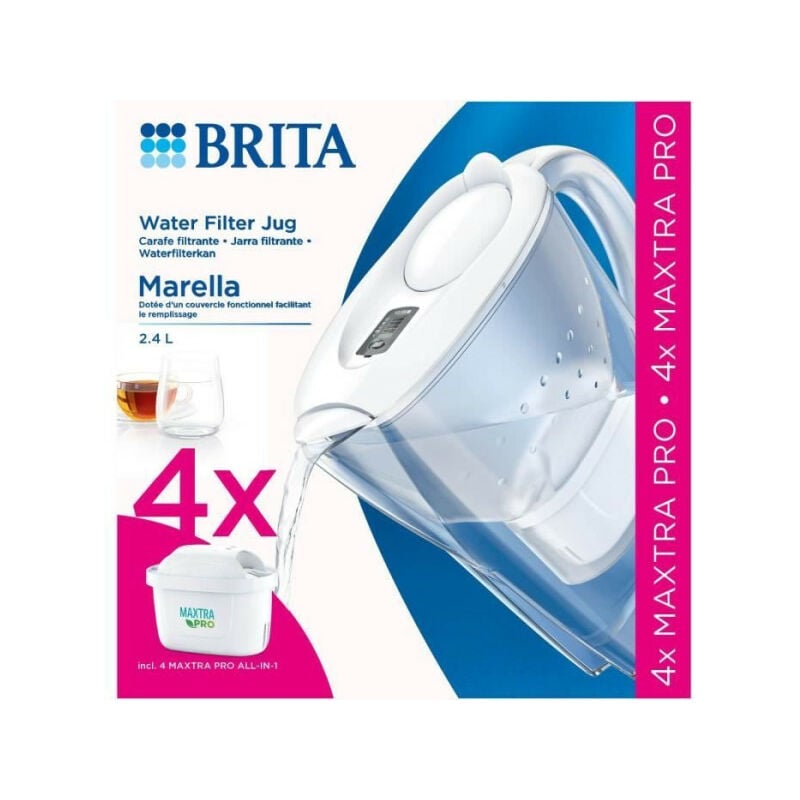 Carafe filtrante Brita Marella blanche - maxtra pro All-In-1