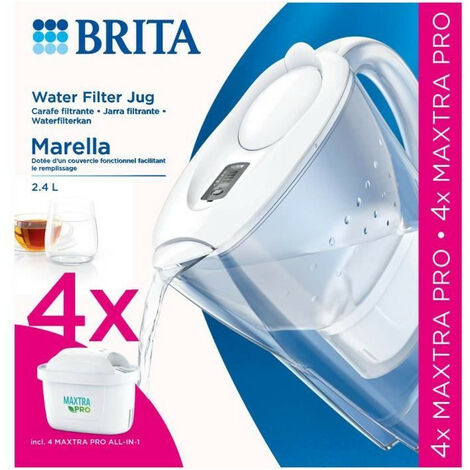 Carafe filtrante Brita Marella avec 1 cartouche Maxtra Pro 1051120 Rouge