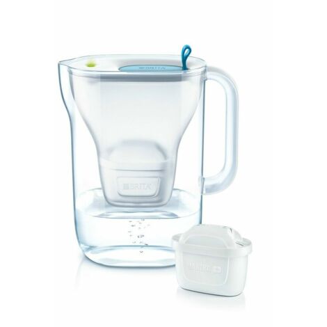 Carafe filtrante BRITA - Style Bleu - Capacité 2,4L dont 1,4L d'eau filtrée - 3 mois MAXTRA PRO