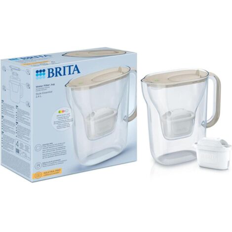 Carafe filtrante BRITA Style Essential Sable  + cartouche filtrante MAXTRA PRO 1057794