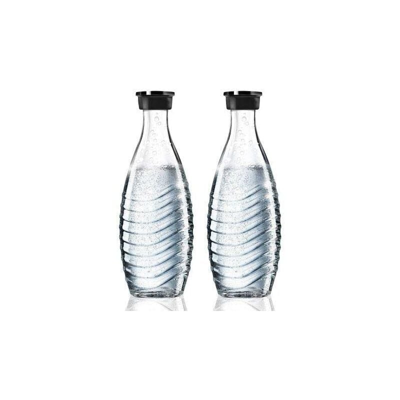 Sodastream - Soda stream carafe en verre 0.61ltr cl/2 pièces d'origine