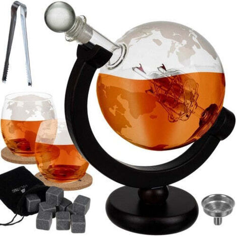 Caraffa - globo - set da whisky Malatec 22553