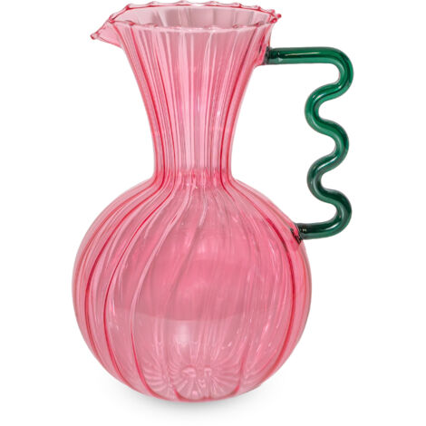 Brocca Kufra Bormioli 2 Litri Caraffa Vetro con Portaghiaccio e