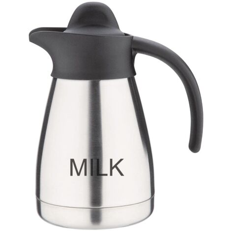 Caraffa Olympia inciso LATTE con Tappo a vite, pallone ristorante, 5 L