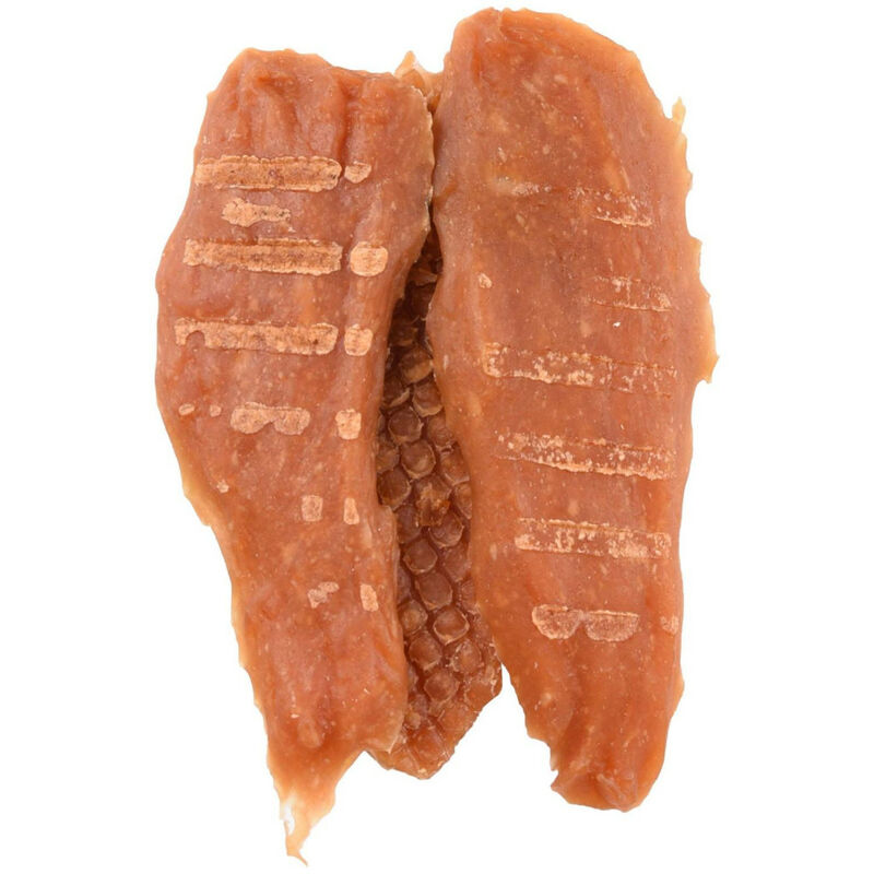 

caramelo de filete de pollo a la barbacoa para perros Hapki 85 g. sin gluten .