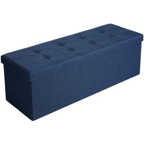 Caratteristiche: -Colore: Blu scuro -Materiali: sintetico, MDF, imbottitura in schiuma -Dimensioni: 110 x 38 x 38 cm (L x P x A) -Peso: 8,3 kg -Carico statico massimo: 300 kg