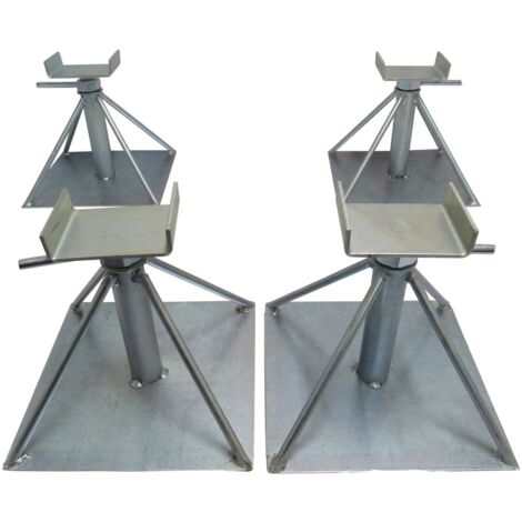 Caravan Chassis Axle Stands x4 (9.5'' - 14'' Mobile Home Static Support Main Unit Primary)