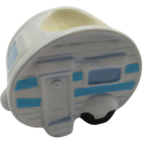 Caravan Egg Cup Novelty (Ceramic Holder Boiled Quirky Stand Gift)