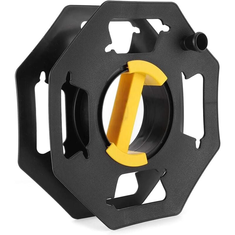 Caravan Enrouleur de câble, Manuel, Vide, pour Le Camping et Le ménage, jusqu'à 25 m de câble, en Plastique, Noir et Jaune