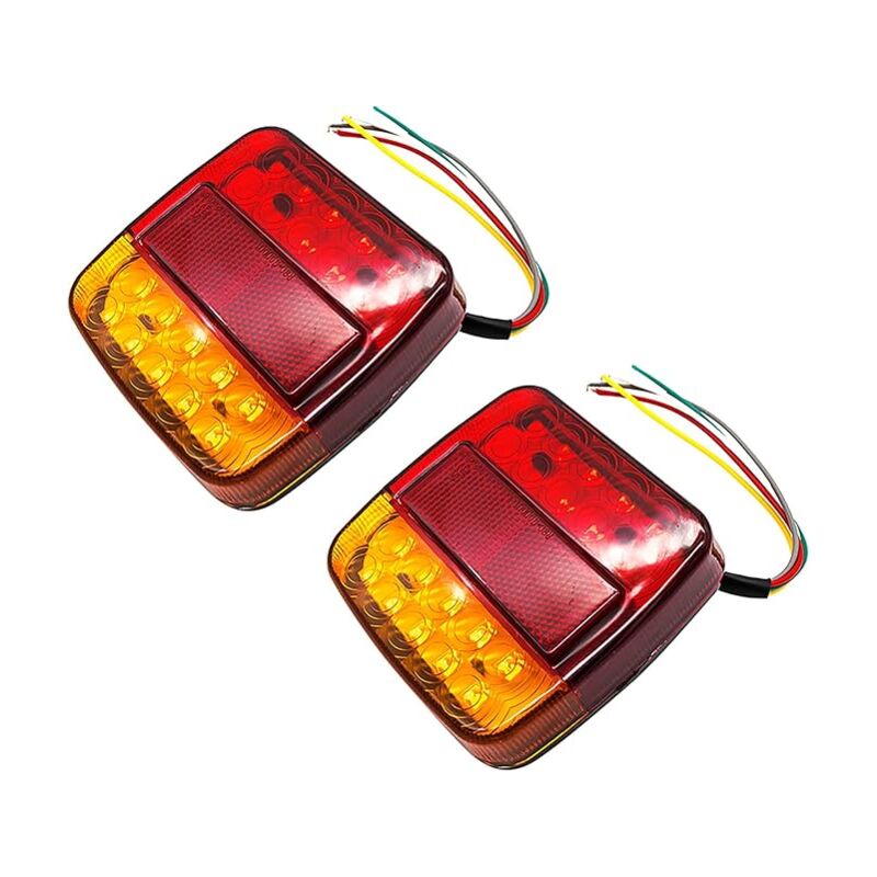 caravane, camion-remorque Lemonbest 12V Feu arrière de feu arrière arrière Caravan 26 LED pour camion, remorque, camion, fourgon utilitaire (Pack of