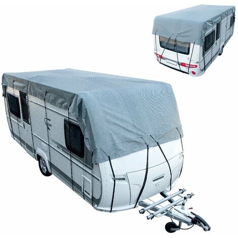 VEVOR Bâche de Protection Camping-Car de 7,3-7,9 m Housse Caravane