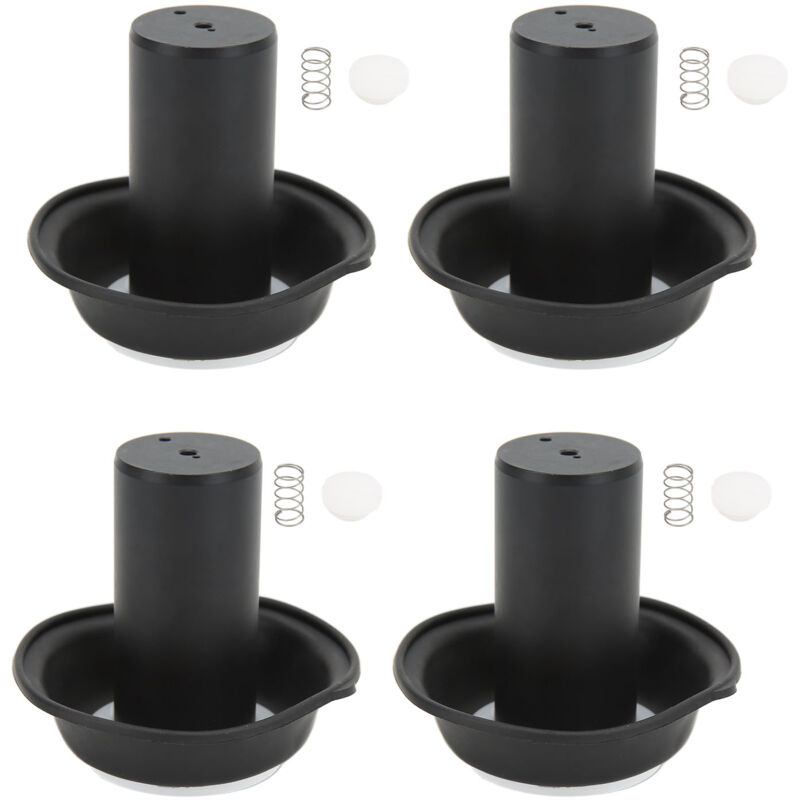 Prenfle - Jeffergarden Carb Piston Vacuum Diaphragms Kit, 4sets Carburateur Vacuum Diaphragms Piston Kit Remplacement pour Vmax 1200 VMX1200 1985‑2007