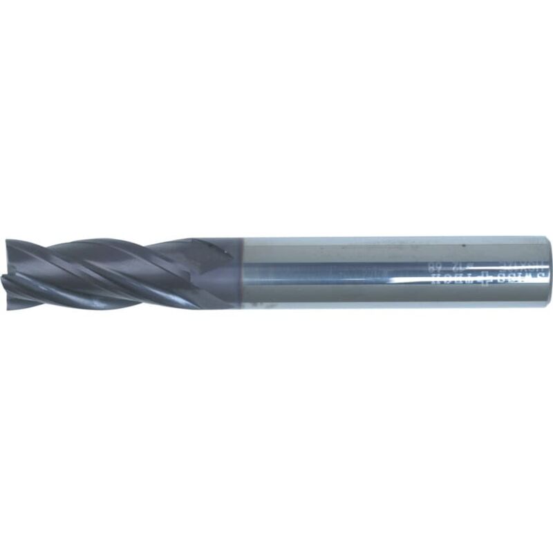 5.0MM St/Sh Long 4FL End Mill Q-Coat - Swisstech