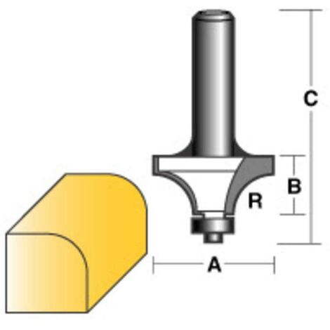 Carbitool Round Over Router Bit 5/16" W/Bearing 1/4" Shank