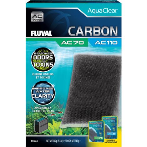 Carbón activo para filtro AquaClear Fluval AC - Pack de 1