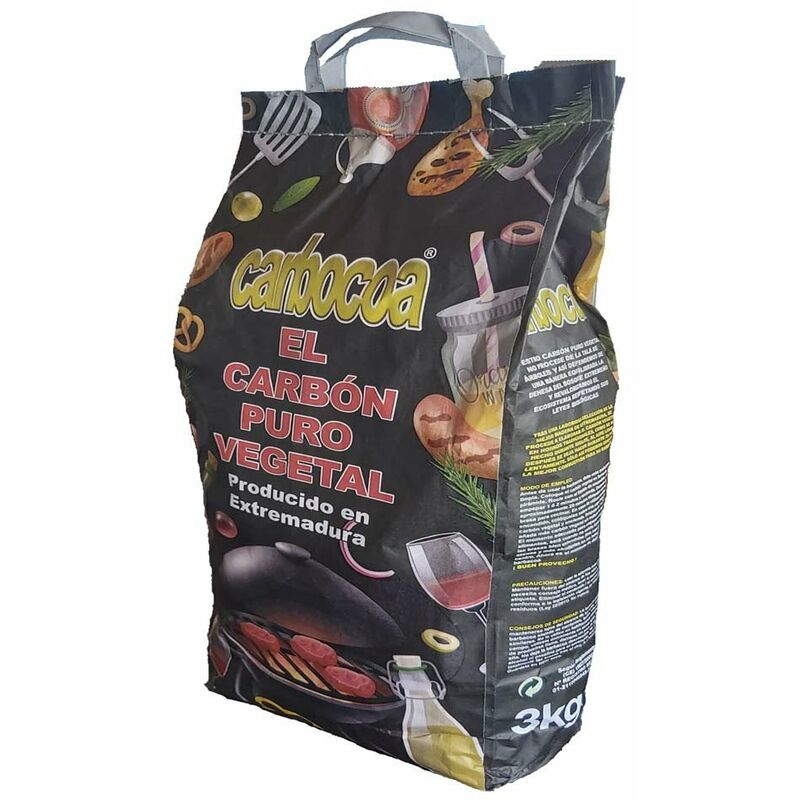 

Carbon Barbacoa 3 Kg Vegetal Carbocoa 204 3 Kg