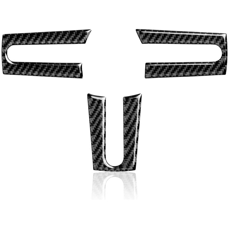 Image of Carbon Fiber Auto Lenkrad Abdeckung Aufkleber Trim für 2005 2006 2007 2008 2009 Innen Zubehör